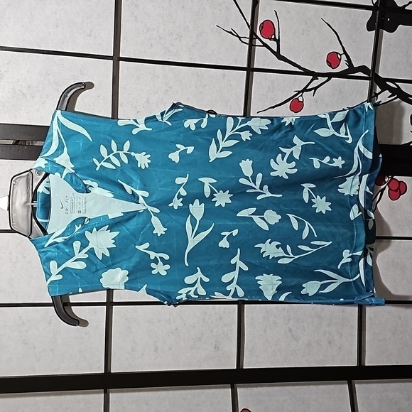 Nike Floral‎ Print Breathe Polo Shirt XS NWT - Picture 1 of 9